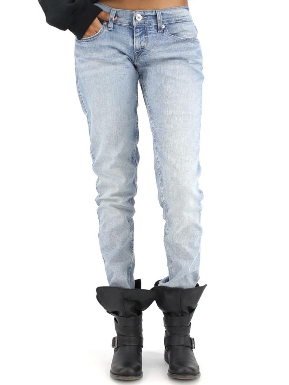 Sz 27 Levi's 524 Skinny Light Wash Women's Jeans Y2K